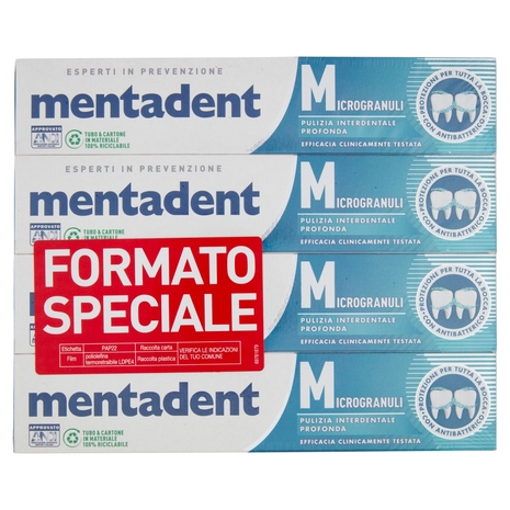 Mentadent Microgranuli 4 x 75 ml